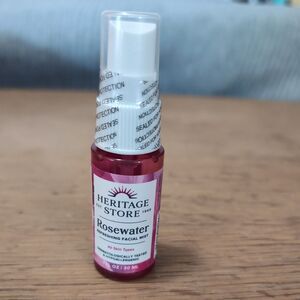 Heritage Store Rosewater - Refreshing Facial Mist. New Deluxe Travel Size 1.0 oz